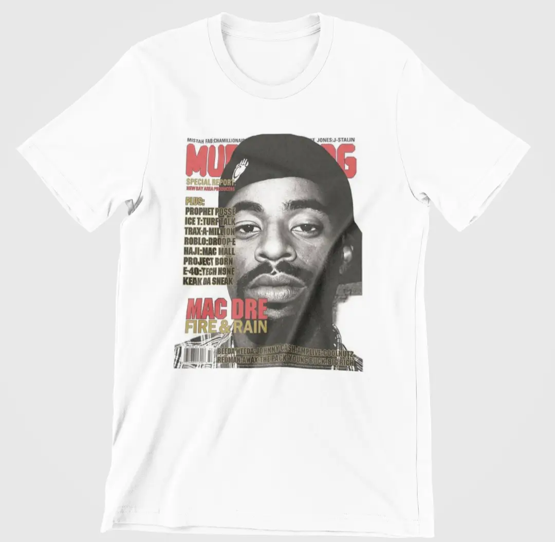 Mac Dre T-shirt color White