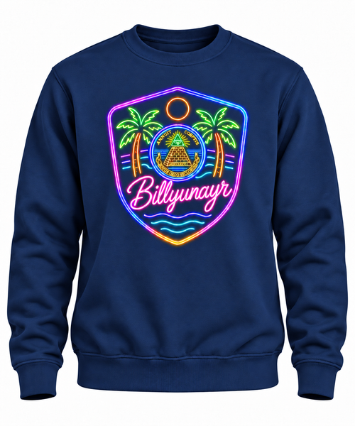 Billyunayr Neon Shield Sweater