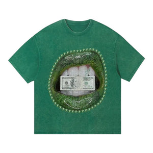 Go Green Money Print T-Shirt