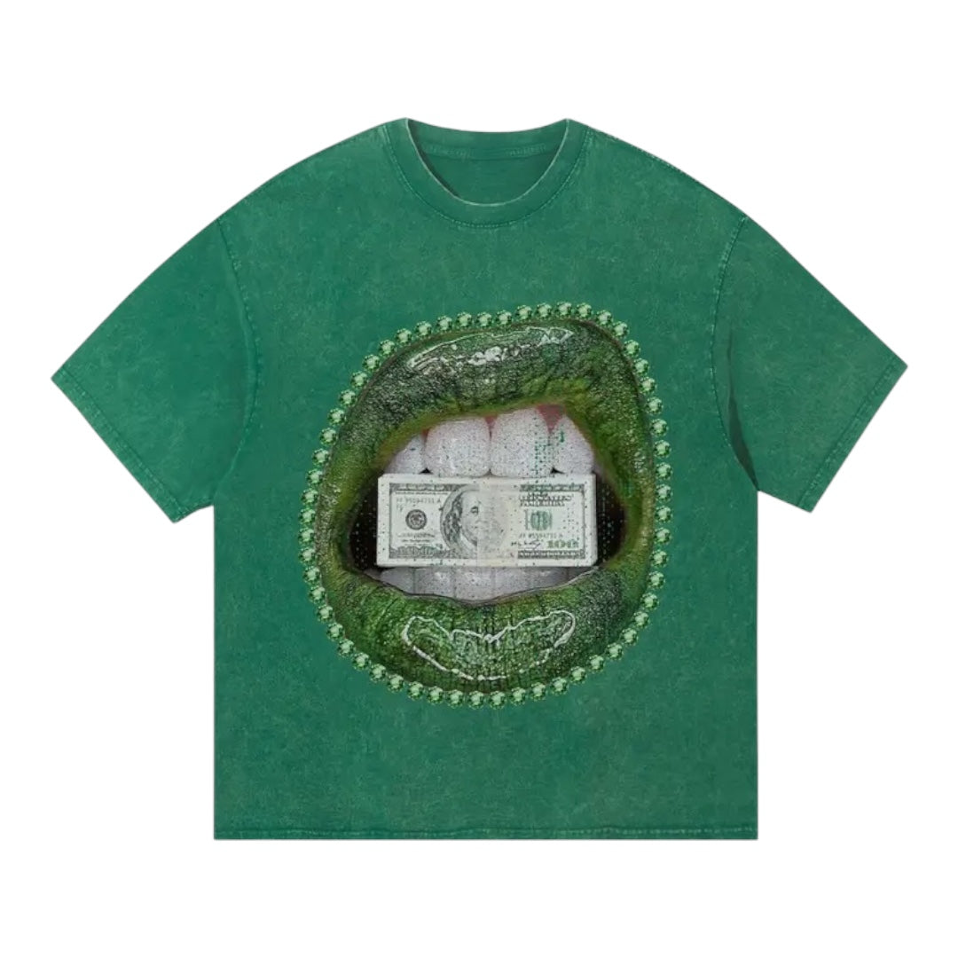 Go Green Money Print T-Shirt