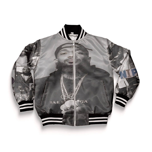 Men's Nipsey Gray Bomber: M