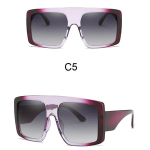 Over size Flat Top Square Gradient Shades