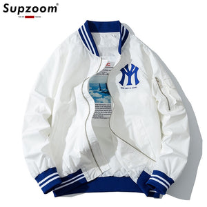 Billyunayr Men's Baseball Coat w/ Hoodie