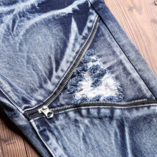 Load image into Gallery viewer, Zipper Denim Jeans
