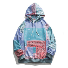 Load image into Gallery viewer, Patchwork Paisley Print Hoodie
