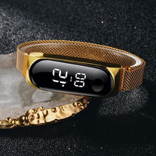 Load image into Gallery viewer, Luxury Digital LED Women Magnetic Watches Ladies Rose Gold Dress Bracelet Clock Quartz Wristwatch relogio feminino
