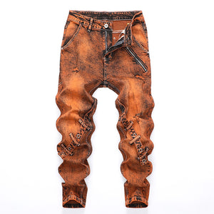Burnt Orange Denim Jeans