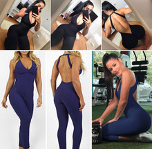 Load image into Gallery viewer, Deep V Neck Sleeveless &amp; Backless Jumpsuit
