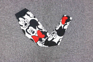 Minnie & Mickey Cartoon Leggings