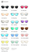 Load image into Gallery viewer, Cat Eye Vintage Rose Gold Mirror Reflective Flat Lens Sunglasses **UV400 Protection (Multi-Color Style)
