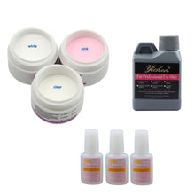 Load image into Gallery viewer, 78Pcs Acrylic Powder Acrylic Nail Kit Crystal Nail Polymer Acrylic Powder Set 120ml Liquid Manicure Art Brush Nail Extension Kit

