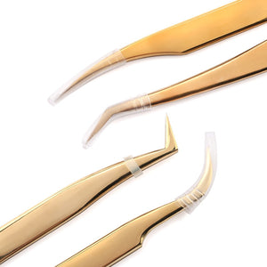 Gold Decor Anti-static 1 Piece Stainless Steel Eyebrow Tweezers For Eyelash Extension