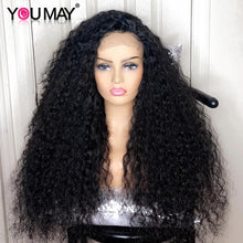 Load image into Gallery viewer, Brazilian Remy Deep Wave 250% Density 13x4 Glueless Full End Lace Front Wigs
