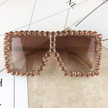 Load image into Gallery viewer, Over Sized One-Piece Square Diamond Sunglasses **UV400 Protection
