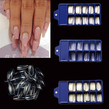 Load image into Gallery viewer, 100pcs Fake Nails Long Acrylic Artificial False Nail Art Tips Fake Nail Patch Light Therapy Nail Art Tool Nail Finished Nails
