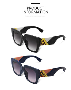 Over Size Square Gradient Over Size Sunglasses **UV400 Protection