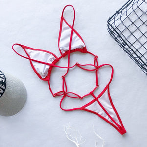 Extreme Micro Triangle String Bandage Bikini Set