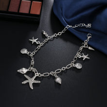 Load image into Gallery viewer, Vintage Starfish Shell Pendant Anklet
