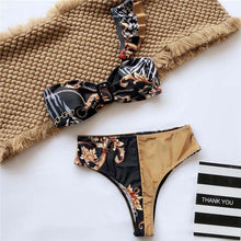 Load image into Gallery viewer, Multi-Color Two-Piece Bikini Set
