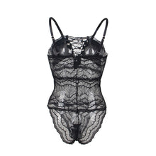 Load image into Gallery viewer, Plus Size Transparent Bodycon Summer Lace-Up Bodysuit
