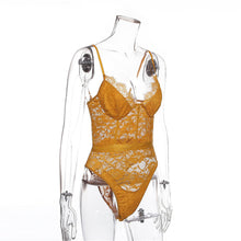 Load image into Gallery viewer, Floral Embroidery Lace Bodysuit

