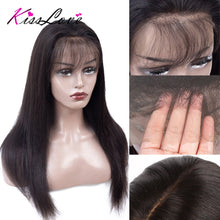 Load image into Gallery viewer, 13x4 &amp; 13x6  Lace Frontal Human Hair Wigs Pre Plucked 180% Density Brazilian Straight Lace Frontal Wig with Baby Hair Remy
