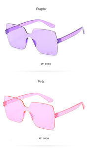 Vintage Oversize Square Luxury Sunglasses (15 colors available)