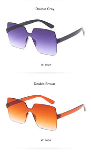 Vintage Oversize Square Luxury Sunglasses (15 colors available)
