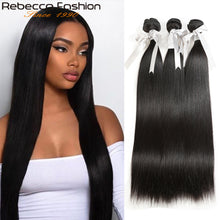Load image into Gallery viewer, Peruvian 100% Human Hair Weave Bundles 8 To 28 Inch Straight Human Hair Extensions
