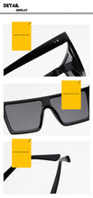 Load image into Gallery viewer, Over Size Vintage Retro Flat Top Square Sunglasses **UV 400 Protection
