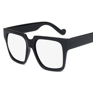 Matte Black Over Size Square Sunglasses **UV400 Protection