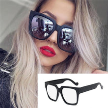 Load image into Gallery viewer, Matte Black Over Size Square Sunglasses **UV400 Protection
