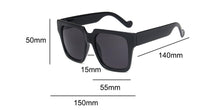 Load image into Gallery viewer, Matte Black Over Size Square Sunglasses **UV400 Protection
