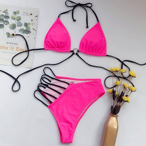 Multi-Color Two-Piece Bikini Set