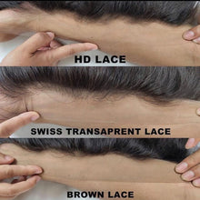 Load image into Gallery viewer, HD Lace Frontals Pre Plucked Ear to Ear 13X4 HD Transparent Lace Frontal Closures (Brazilian Straight)
