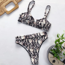 Load image into Gallery viewer, Multi-Color Two-Piece Bikini Set
