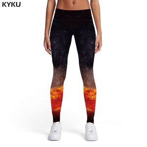 3-D Nebula Galaxy Print Leggings