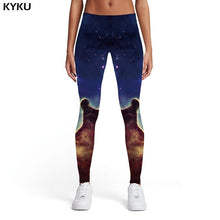 Load image into Gallery viewer, 3-D Nebula Galaxy Print Leggings
