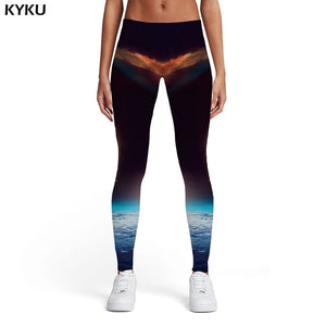 3-D Nebula Galaxy Print Leggings