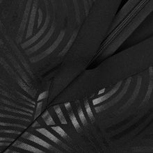 Load image into Gallery viewer, Metallic Black Long Sleeve Jumpsuit

