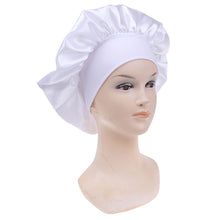 Load image into Gallery viewer, Solid Color 58 cm Long Hair Care Satin Bonnet
