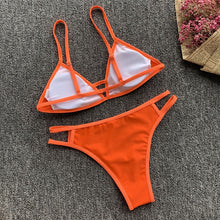Load image into Gallery viewer, Solid Two-Piece Bikini Set
