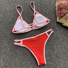 Load image into Gallery viewer, Solid Two-Piece Bikini Set
