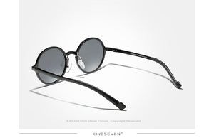 Vintage Aluminum Steampunk Round Sunglasses **UV400 Protection