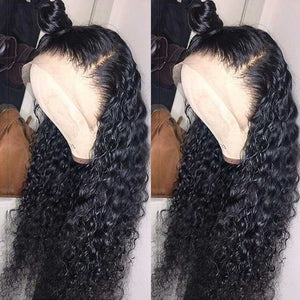 13X6 13X4 Lace Front Pre Plucked 150% Density Brazilian Remy Deep Wave Curly Lace Front Human Hair Wigs