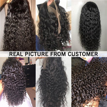 Load image into Gallery viewer, 13X6 13X4 Lace Front Pre Plucked 150% Density Brazilian Remy Deep Wave Curly Lace Front Human Hair Wigs
