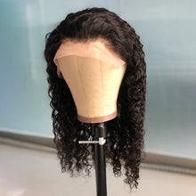 Load image into Gallery viewer, HD Water Wave Long Deep Frontal Brazilian Curly Lace Front Human Hair Wigs
