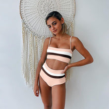 Load image into Gallery viewer, Striped Two-Piece Bikini Set
