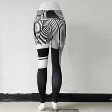 Load image into Gallery viewer, High Waist Striped Spandex Leggings
