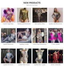 Load image into Gallery viewer, Sparkly Rhinestone Bodysuit
